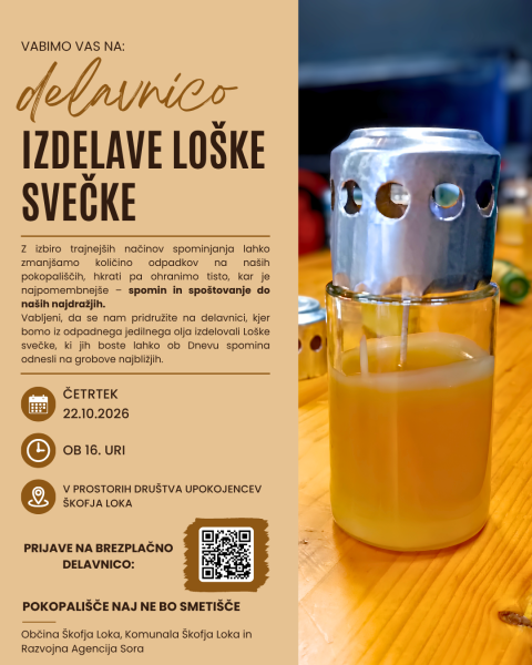 Delavnica izdelava Loške svečke